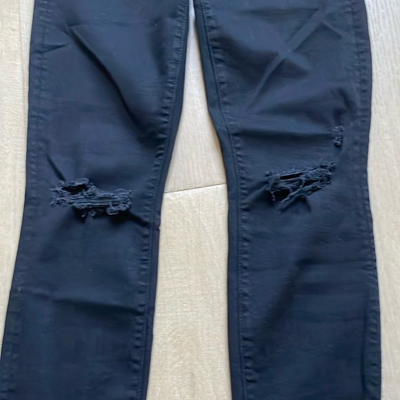 Mother Black Looker Ankle Fray Distressed. Size 26 - Picture 3 of 8